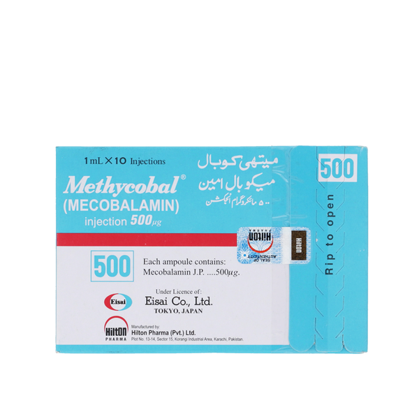 Methycobal Injection 500ug, 10 Ct - Hilton