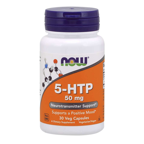 NOW 5-HTP 50mg, 30 Ct