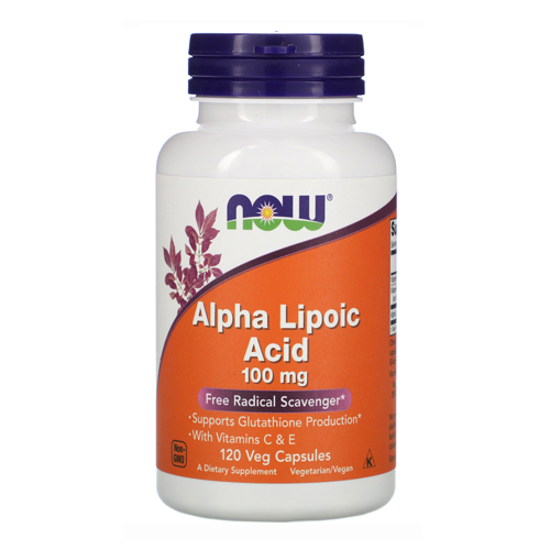 NOW Alpha Lipoic Acid 100 mg, 120 Ct