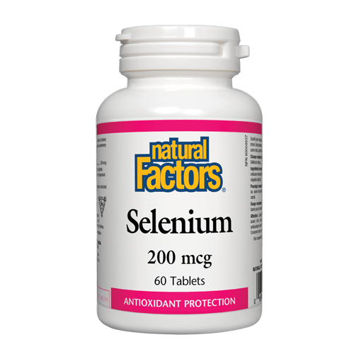 Natural Factors Selenium 200mcg, 60 Ct