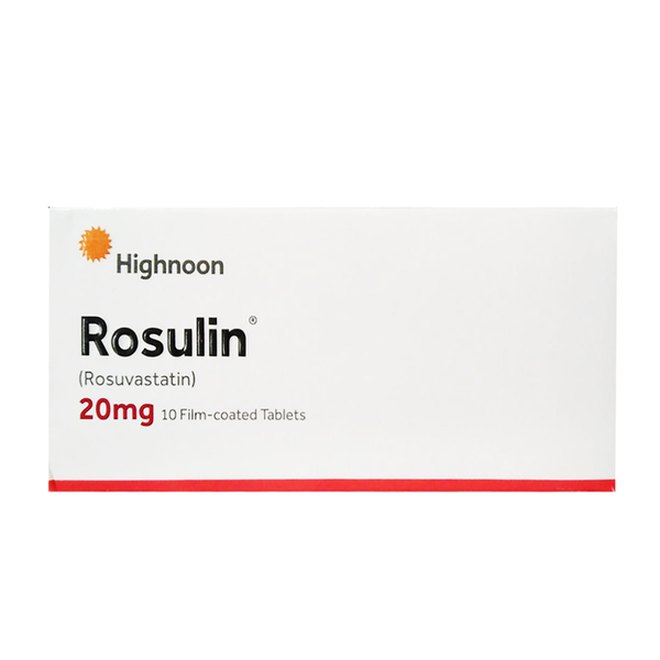 Rosulin (Rosuvastatin) Tablets 20mg, 10 Ct - Highnoon