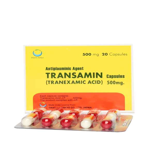 Transamin Capsules 500mg, 20 Ct - Hilton