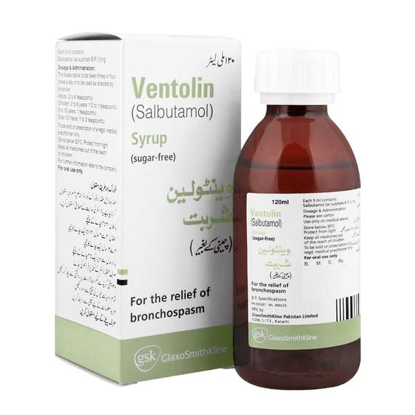 Ventolin Syrup, 120ml - GSK