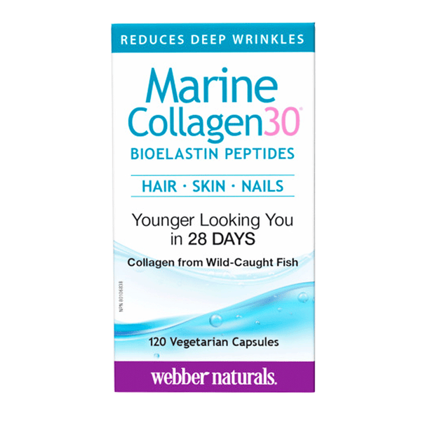 Webber Naturals Marine Collagen30 Bioelastin Peptides, 120 Ct