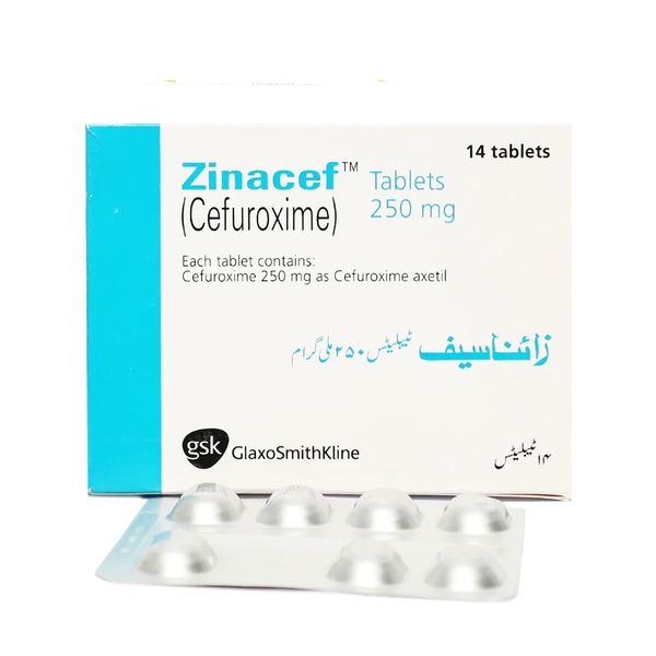 Zinacef Tablet 250mg, 14 Ct - GSK